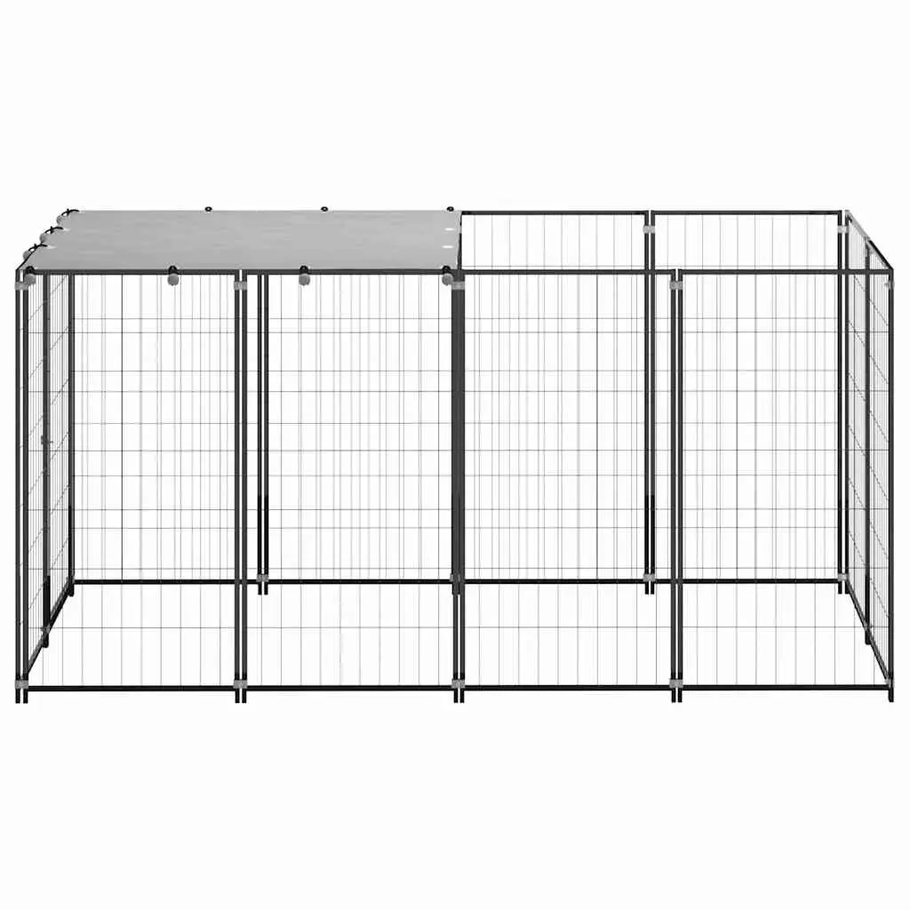 Dog Kennel Outdoor Steel Cage Enclosure Play Pen 2.42m²