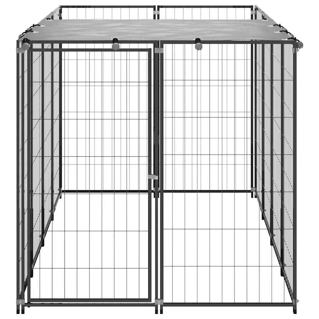 Dog Kennel Outdoor Steel Cage Enclosure Play Pen 2.42m²