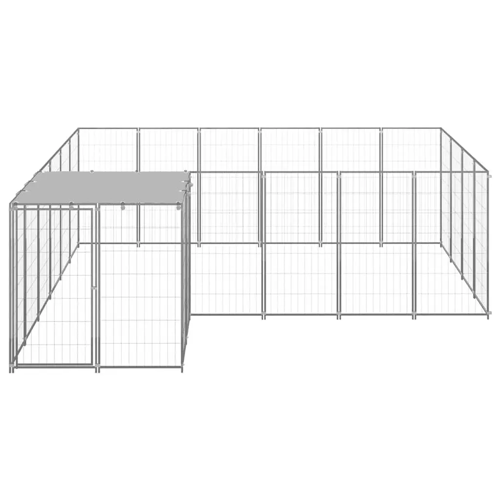 Dog Kennel Outdoor Run Enclosure Steel Wire Mesh Cage Large