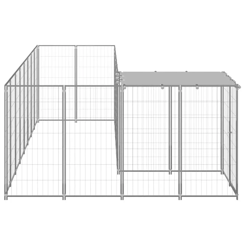 Dog Kennel Outdoor Steel Cage Large 6.05 m² Pet Enclosure Run Exercise Play Pen Mesh Wire