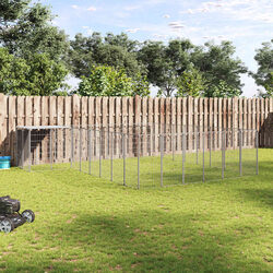 Your Dogs Will Love This Large Outdoor Kennel Space