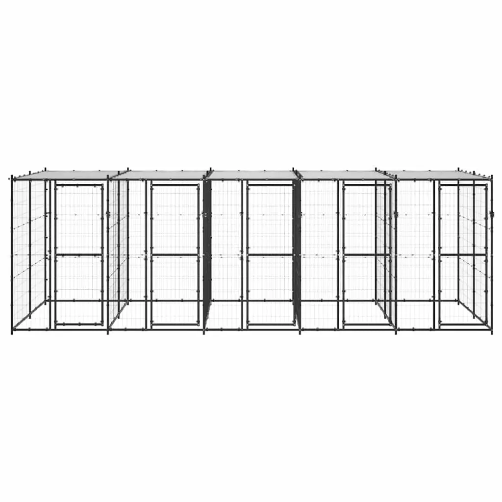 Dog Kennel Steel Outdoor Large Exercise Enclosure Mesh Roof