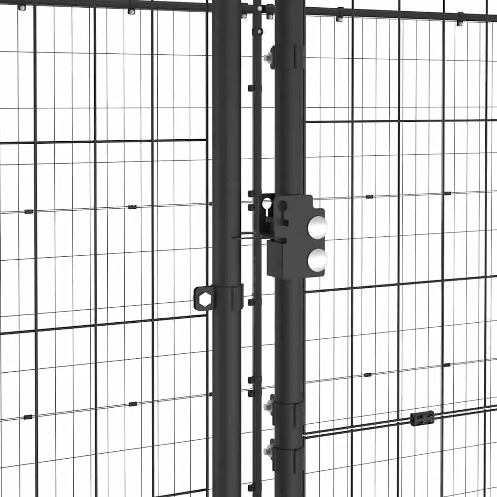 Dog Kennel Outdoor Steel Enclosure with Roof 26.62 m²