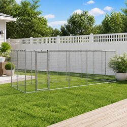 Your Pet's Safe Haven: Galvanised Steel Dog Kennel