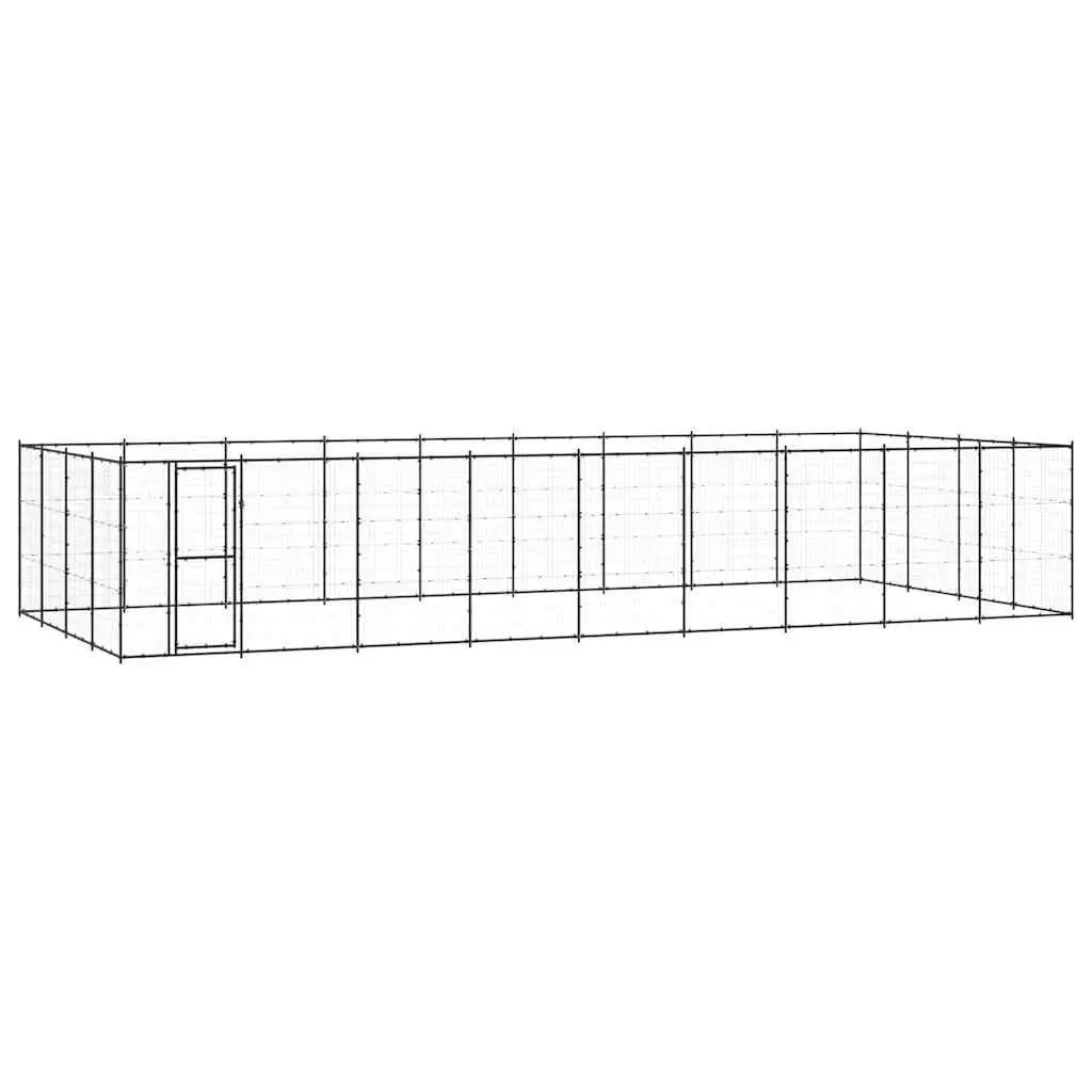 Dog Kennel Steel Large Outdoor Enclosure Play Pen Mesh Ventilation