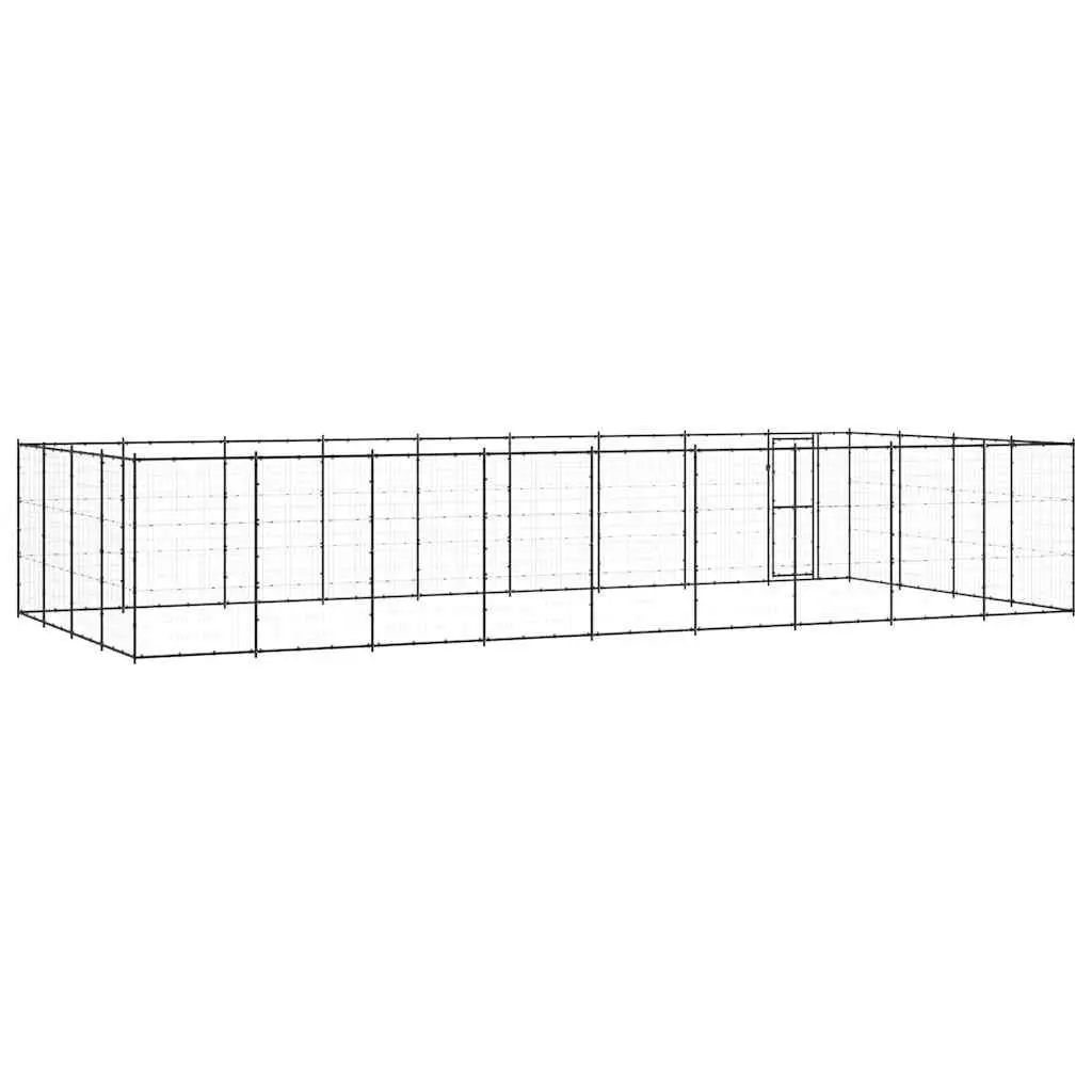 Dog Kennel Steel Large Outdoor Enclosure Play Pen Mesh Ventilation