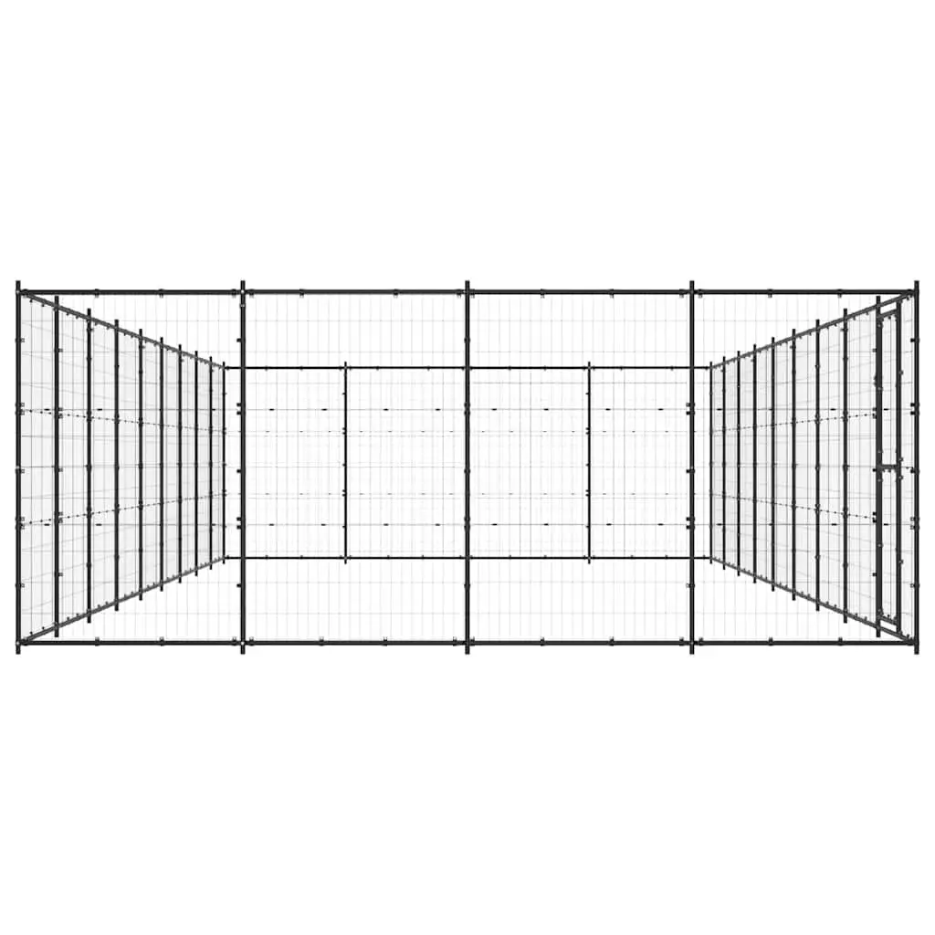Dog Kennel Steel Large Outdoor Enclosure Play Pen Mesh Ventilation