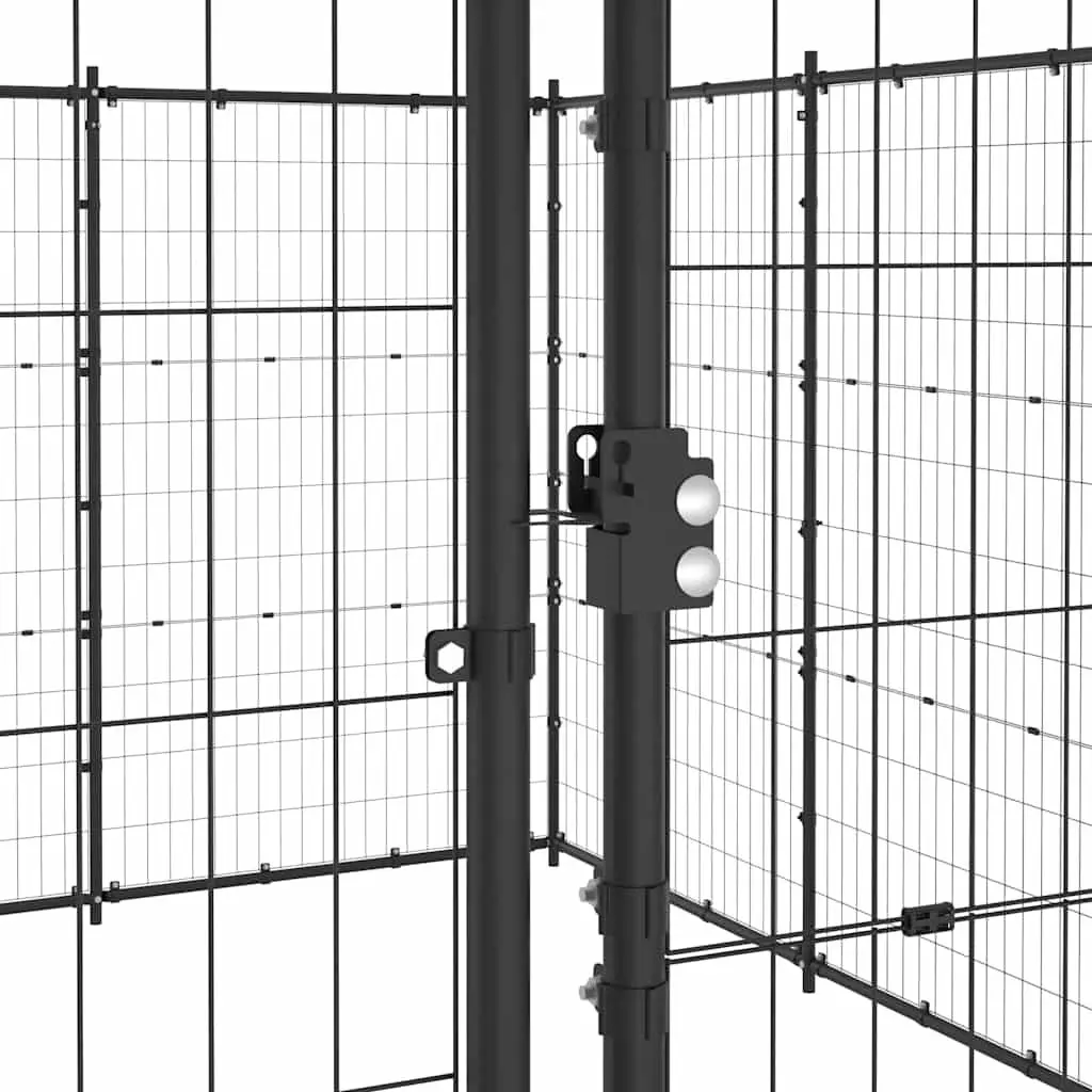 Dog Kennel Steel Large Outdoor Enclosure Play Pen Mesh Ventilation