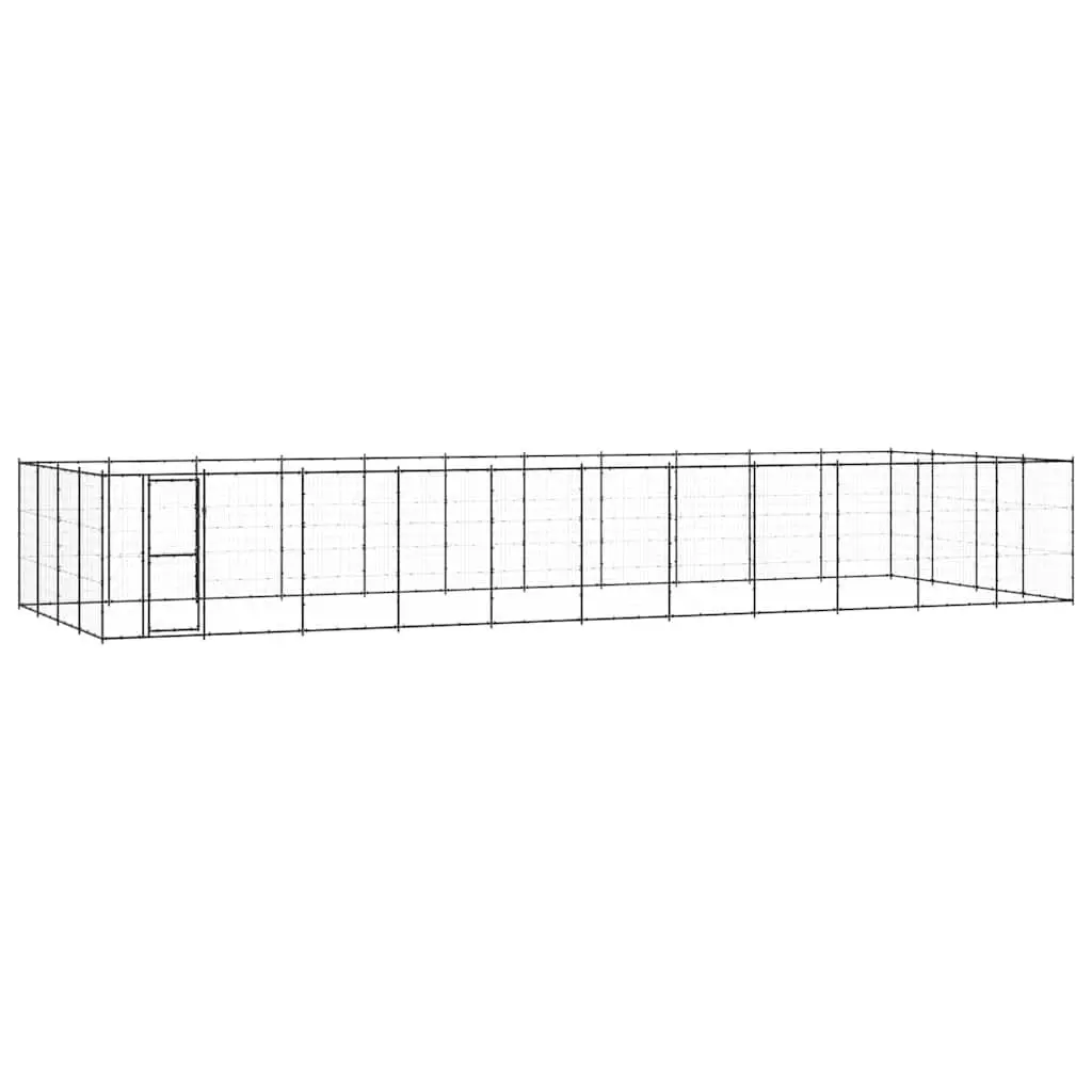 Dog Kennel Steel Outdoor Run Enclosure Large Play Space Mesh