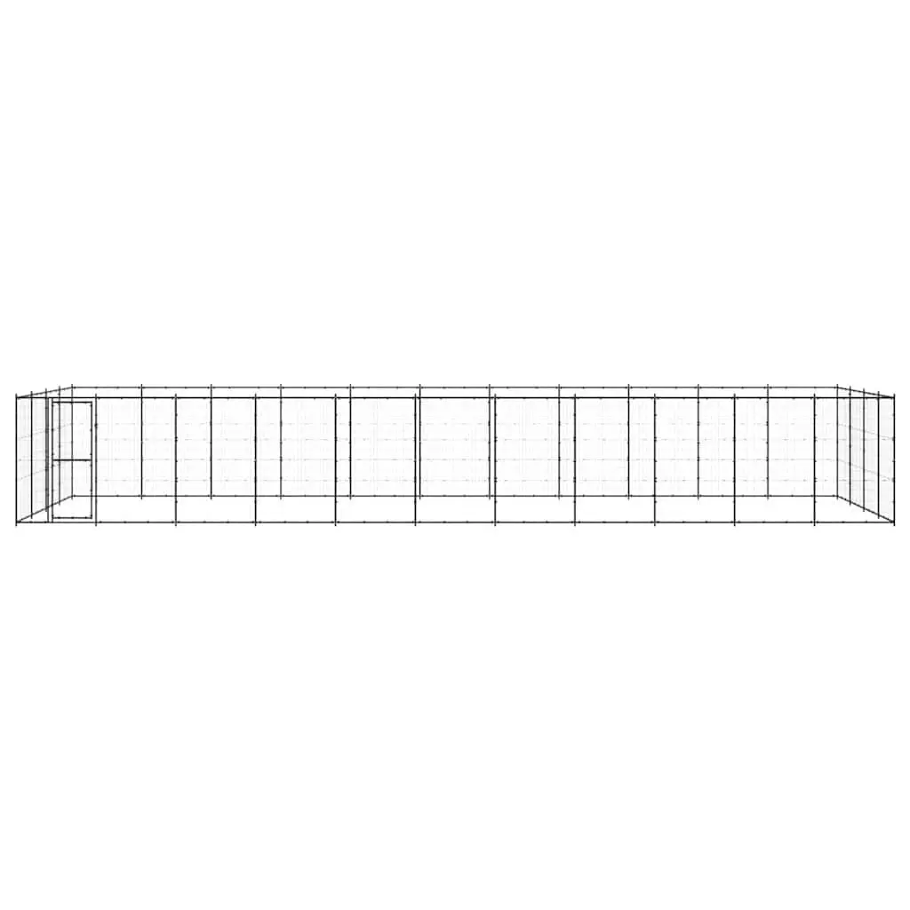 Dog Kennel Steel Outdoor Run Enclosure Large Play Space Mesh