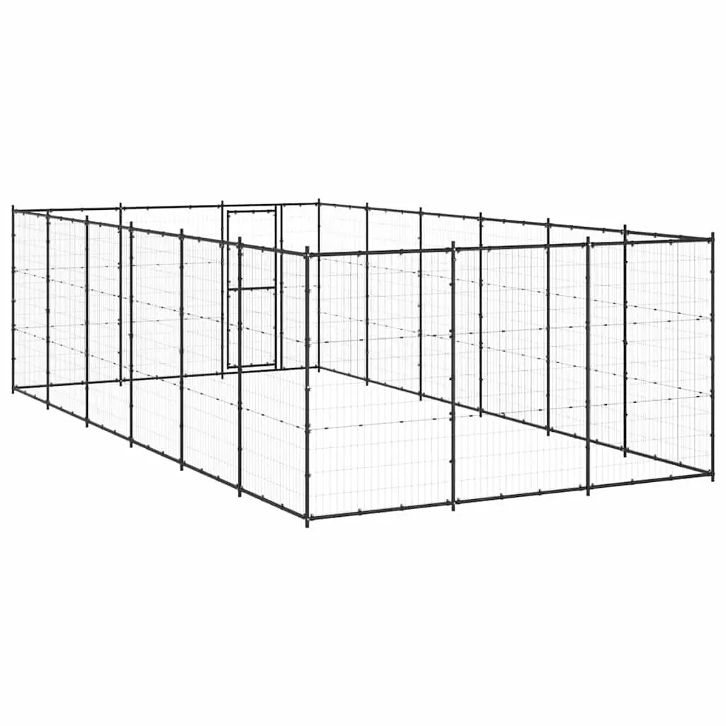 Dog Kennel Outdoor Run Steel Mesh 21.78 m²