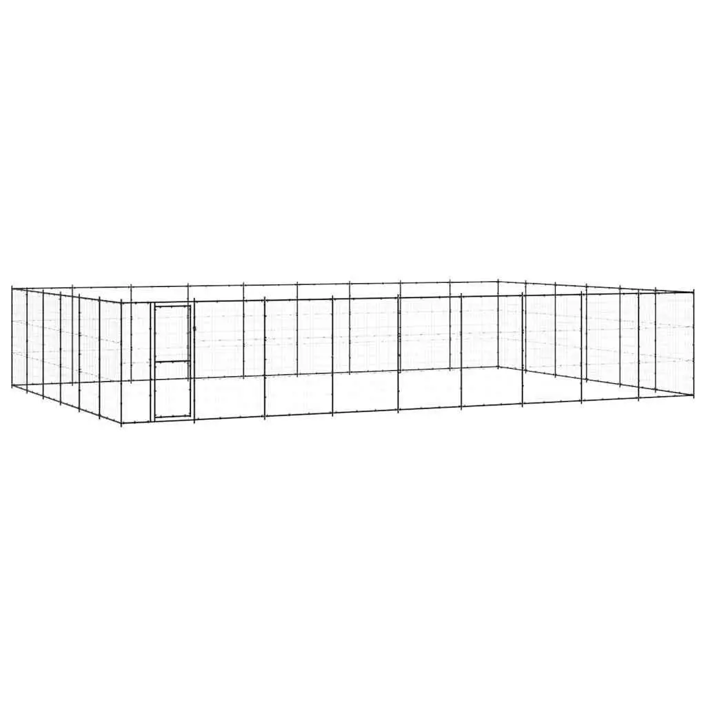 Dog Kennel Outdoor Run Enclosure Steel Mesh Large Play Area