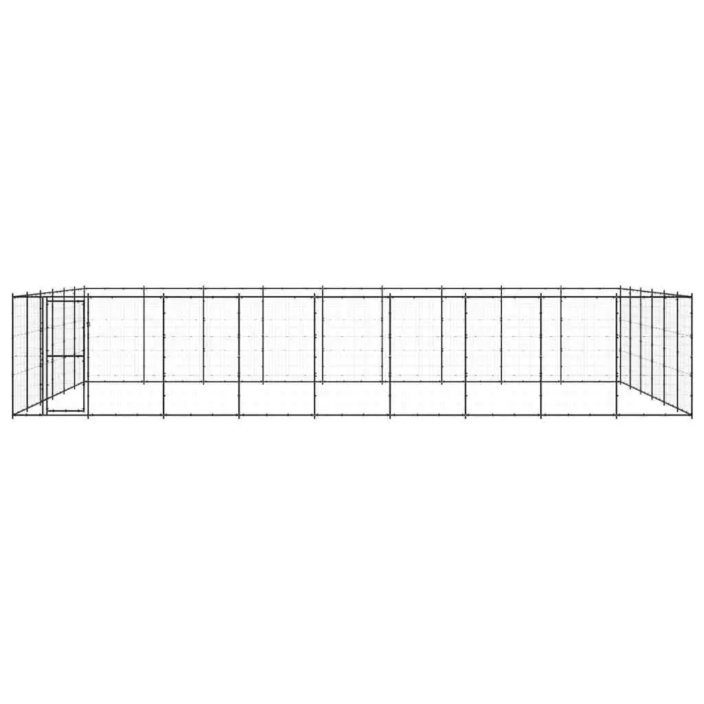 Dog Kennel Outdoor Run Enclosure Steel Mesh Large Play Area