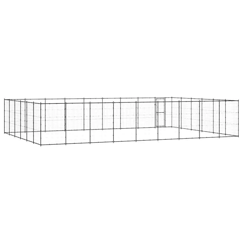 Dog Kennel Outdoor Run Enclosure Steel Mesh Large Play Area