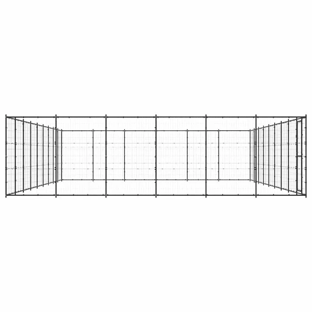 Dog Kennel Outdoor Run Enclosure Steel Mesh Large Play Area