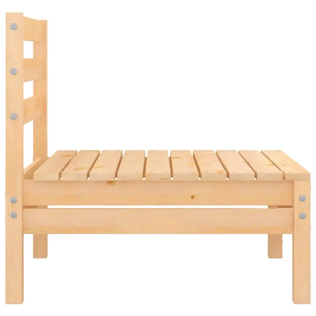 3 Piece Outdoor Lounge Set Solid Pinewood Garden Furniture Brown