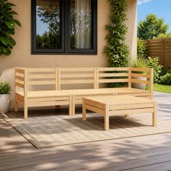Your Perfect 4-Piece Garden Lounge Set Awaits