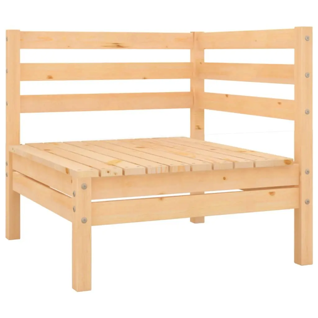 4 Piece Garden Lounge Set Solid Pinewood Brown Outdoor Furniture Modular