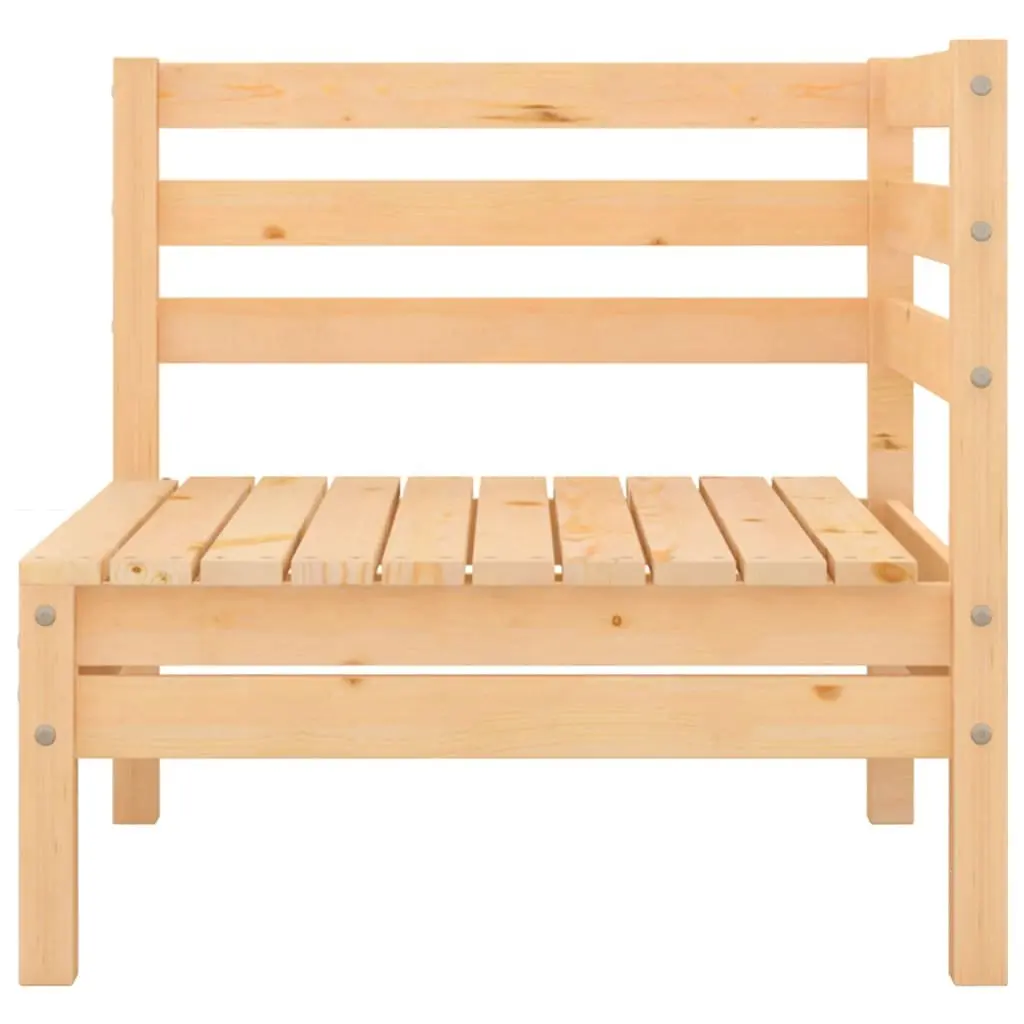 4 Piece Garden Lounge Set Solid Pinewood Brown Outdoor Furniture Modular