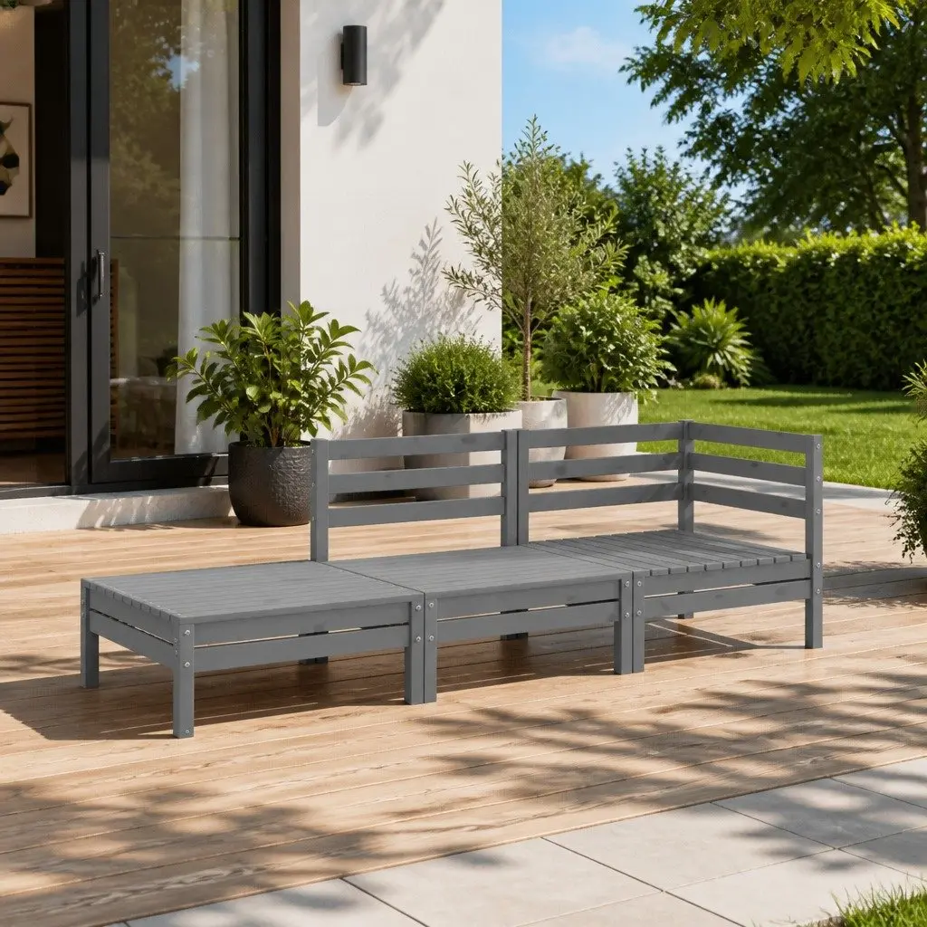 3 Piece Modular Outdoor Lounge Set