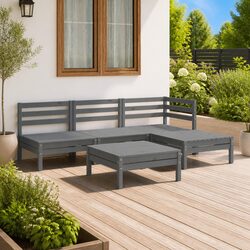 Discover Your New Favorite Lounge Set – 5 Pieces in Grey