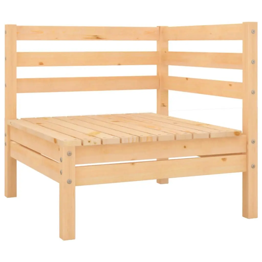 7 Piece Wooden Garden Lounge Set Pallet Design Outdoor Furniture Brown Sofa