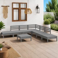 Your Perfect 8 Piece Grey Outdoor Lounge Set Awaits