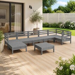 Your Perfect 8-Piece Wooden Lounge Set Awaits