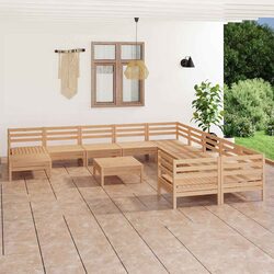 Your New Favorite 12-Piece Wooden Lounge Set Awaits