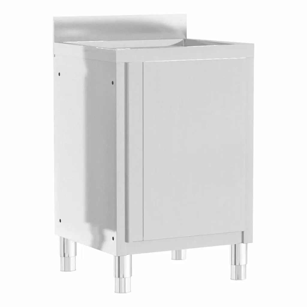 Commercial Kitchen Cabinet Storage Stainless Steel 3 Piece Set Work Table