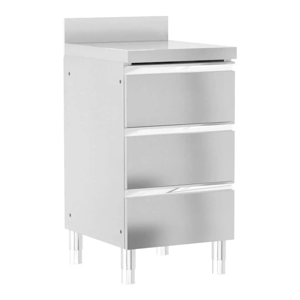 Commercial Kitchen Storage Cabinet Stainless Steel 2 Piece