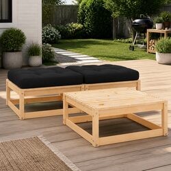 Create Your Cozy Outdoor Corner with a 3 Piece Lounge Set
