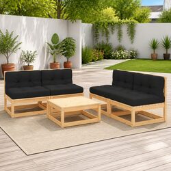 Your Cozy 5 Piece Lounge Set Awaits Outdoors