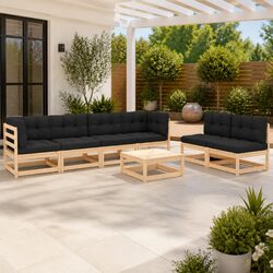 Create a Cozy Outdoor Experience with 7 Piece Lounge Set
