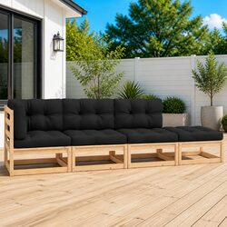 Your Ideal 4 Piece Garden Lounge Set with Cushions for Relaxation
