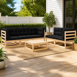 Your Ideal 6 Piece Garden Lounge Set with Cushions
