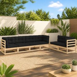 Friendly 6-Piece Garden Lounge Set for Relaxation