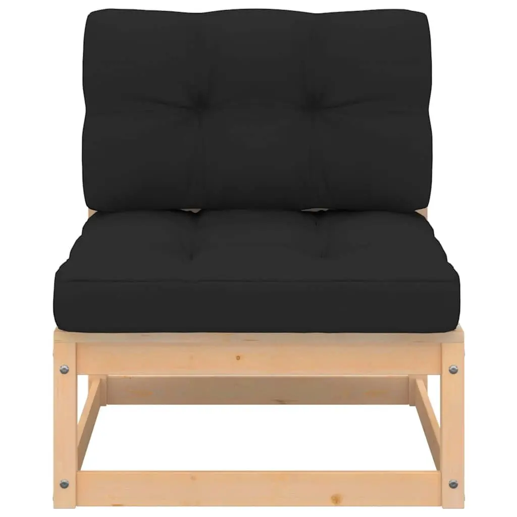 5 Piece Garden Lounge Set Solid Pinewood Anthracite Outdoor