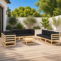 Your Ideal 9 Piece Lounge Set for Outdoor Enjoyment