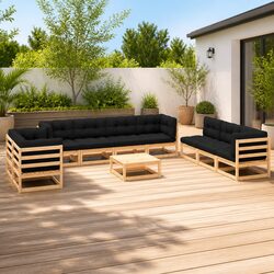 Friendly and Flexible 10 Piece Garden Lounge Set