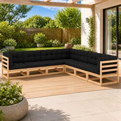 Your New Favorite 7 Piece Garden Lounge Set with Cushions