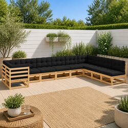 Join Friends with a 10 Piece Garden Lounge Set