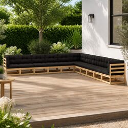 Your Outdoor Comfort Awaits: 11 Piece Lounge Set