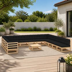 Get Cozy with Our 14 Piece Garden Lounge Set
