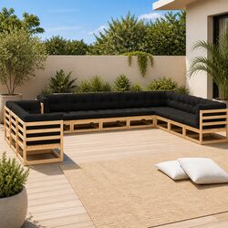 Create Your Perfect Outdoor Oasis with 11 Piece Lounge Set