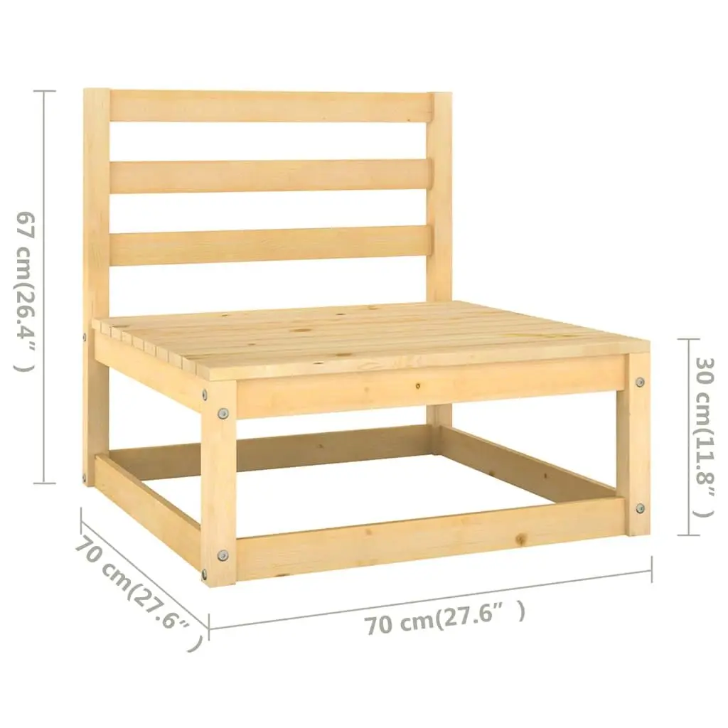 Garden Lounge Set 13 Piece Pallet Sofa Outdoor Furniture with Cushions Pinewood