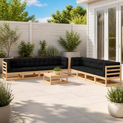 Your Ideal 9 Piece Outdoor Lounge Set Awaits