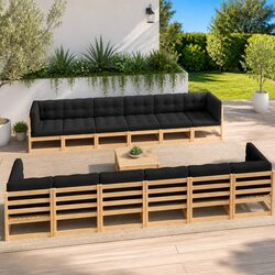 Garden Lounge Set 13 Piece Outdoor Sofa Pallet Furniture with Cushions