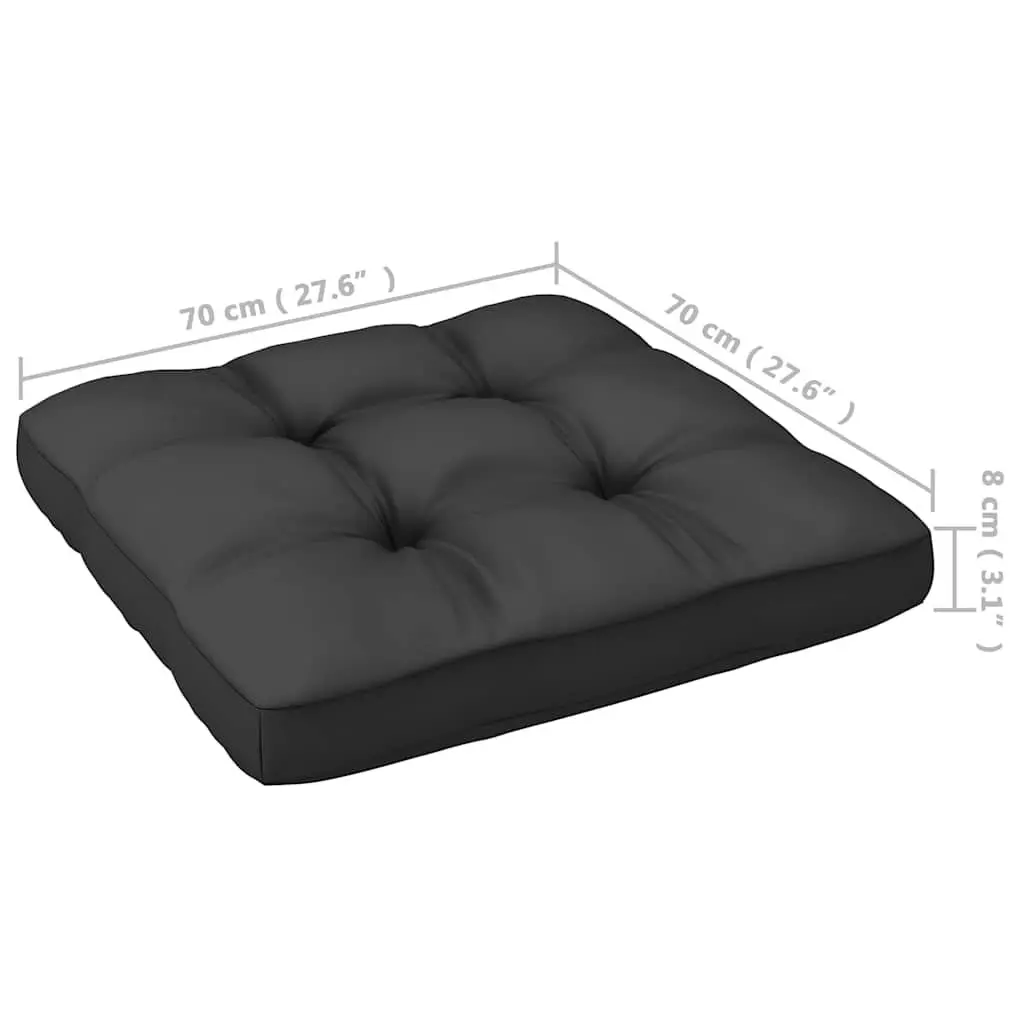 Garden Lounge Set 6 Pieces Pinewood and Cushions