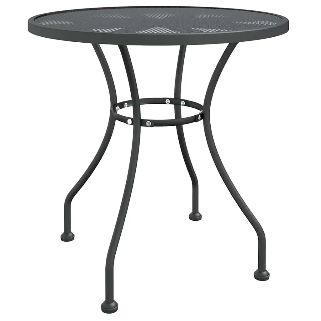 5 Piece Outdoor Dining Set Anthracite Expanded Metal Mesh Garden Furniture